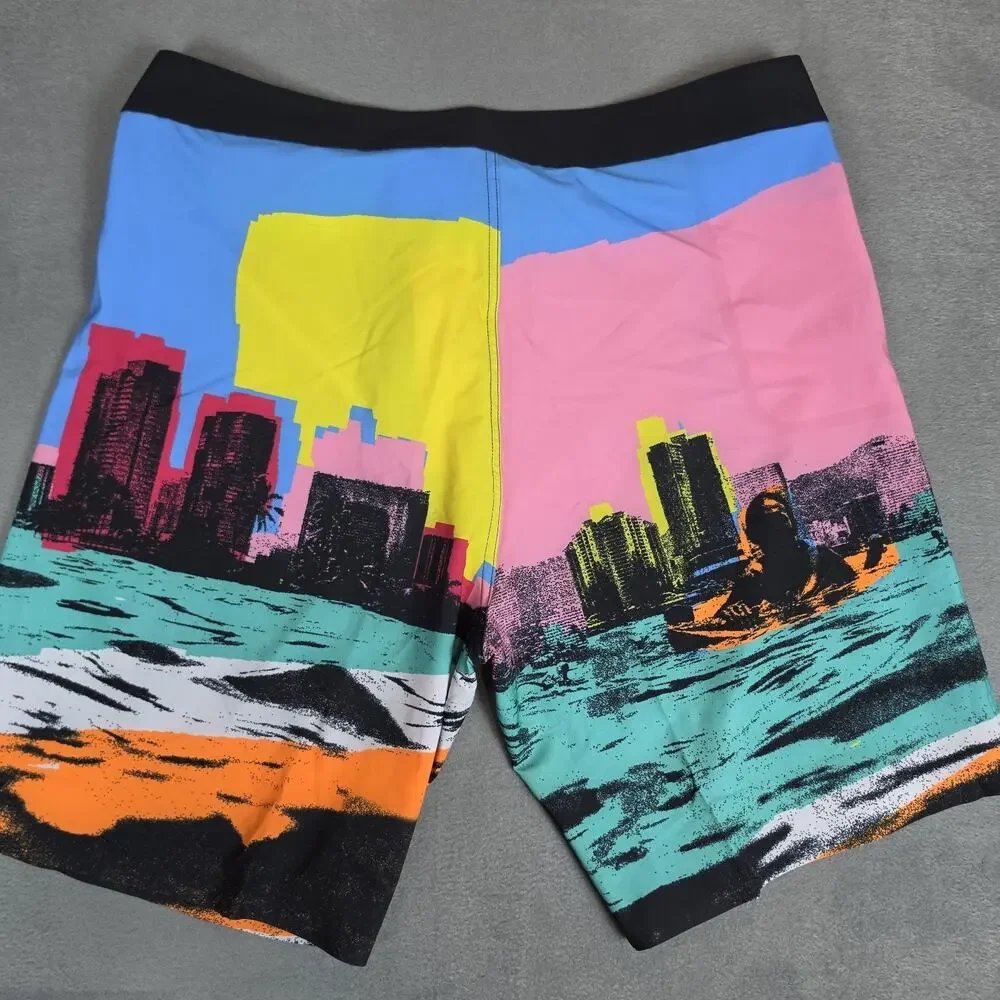 VAST Copper Series Board Shorts Men's Size 36 Color Block Surf Swim Trunks NWT